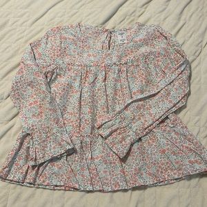 Girls floral print blouse